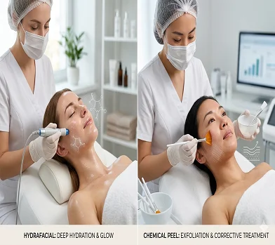 Hydrafacial vs Chemical Peel
